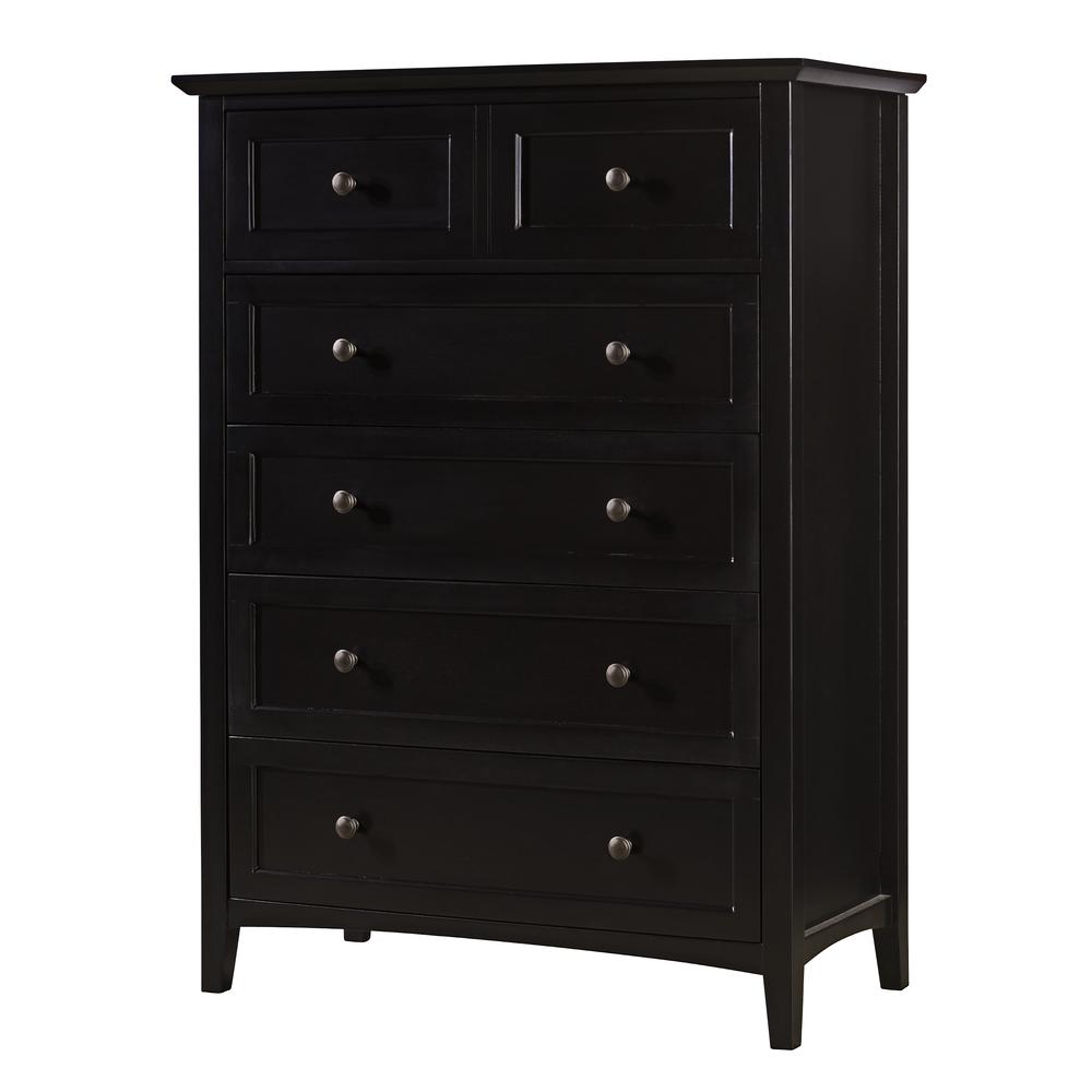 Paragon Five Drawer Chest in Black (2024). Picture 2