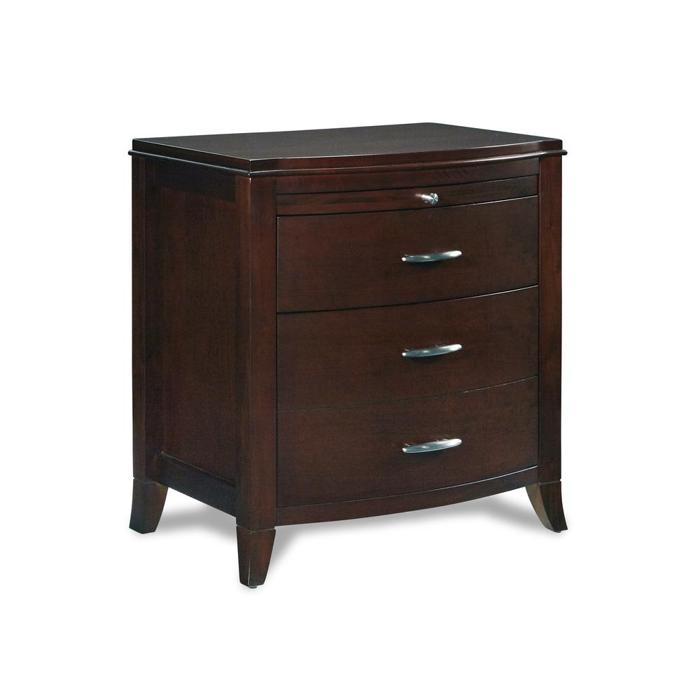 Brighton Two Drawer Nightstand in Cinnamon. Picture 4