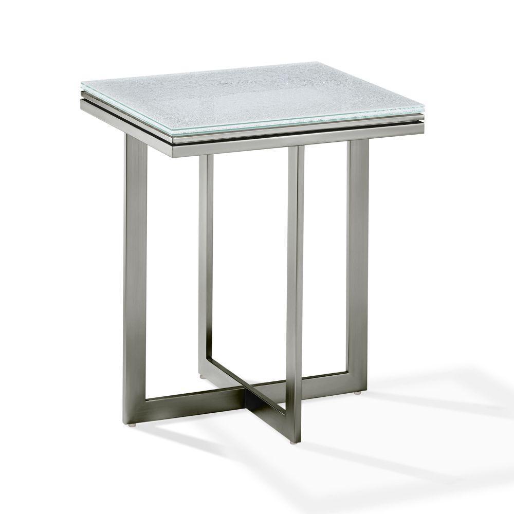 Eliza End Table in Ultra White. Picture 4