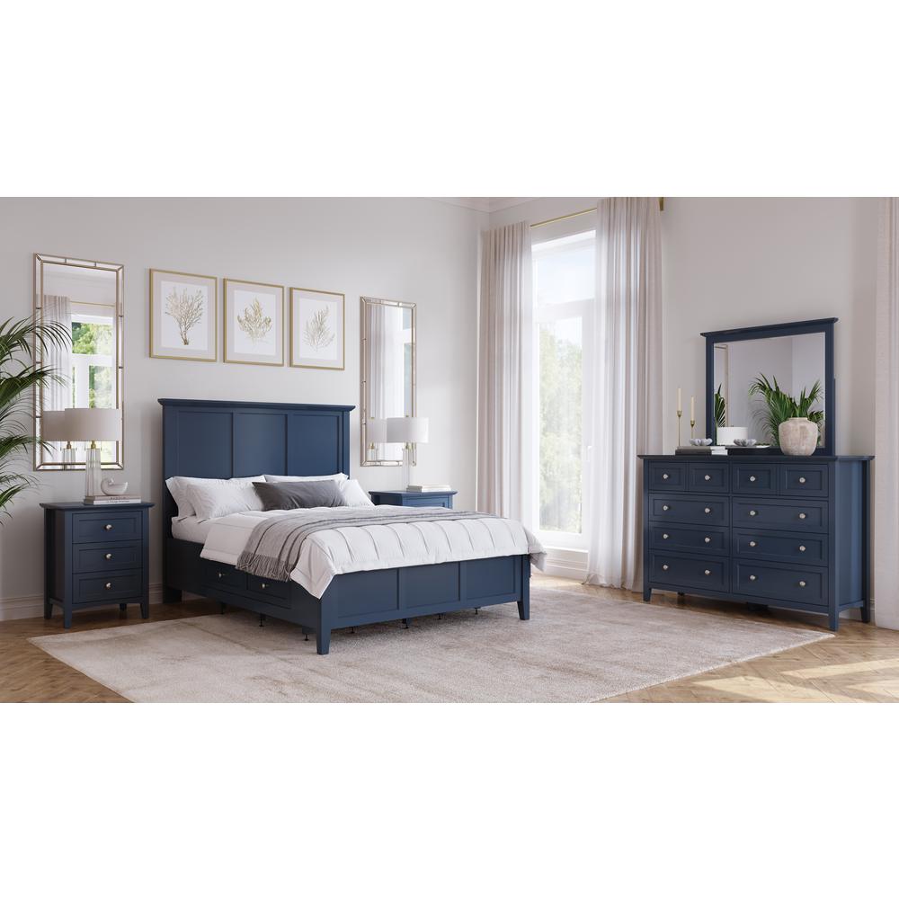 Grace Four Drawer Platform Storage Bed in Blueberry. Picture 10