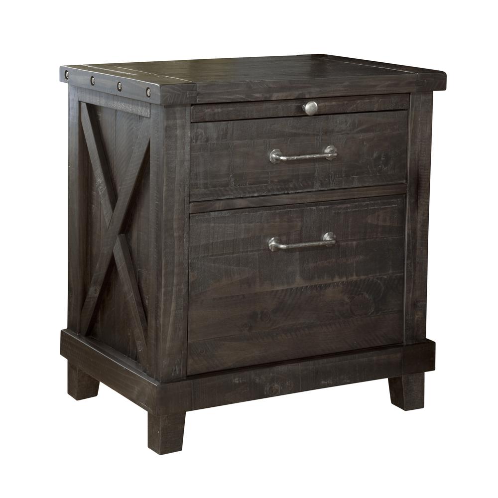 Yosemite Solid Wood Nightstand in Cafe. Picture 8