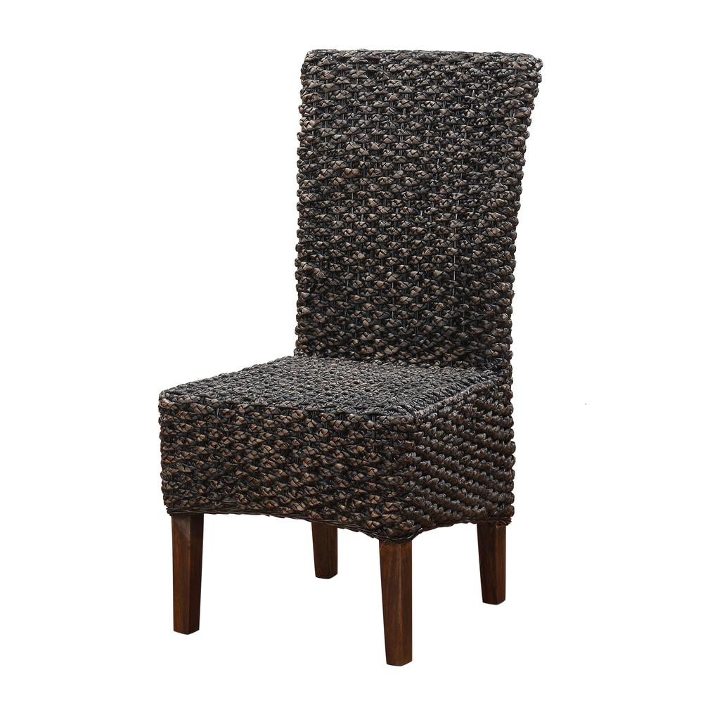 Meadow Wicker Dining Chair in Brick Brown. Picture 6
