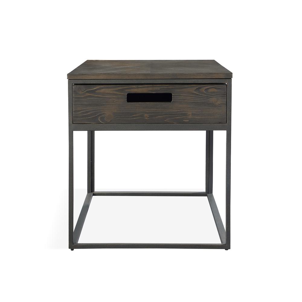 Bradley One-Drawer End Table in Double Fudge. Picture 4