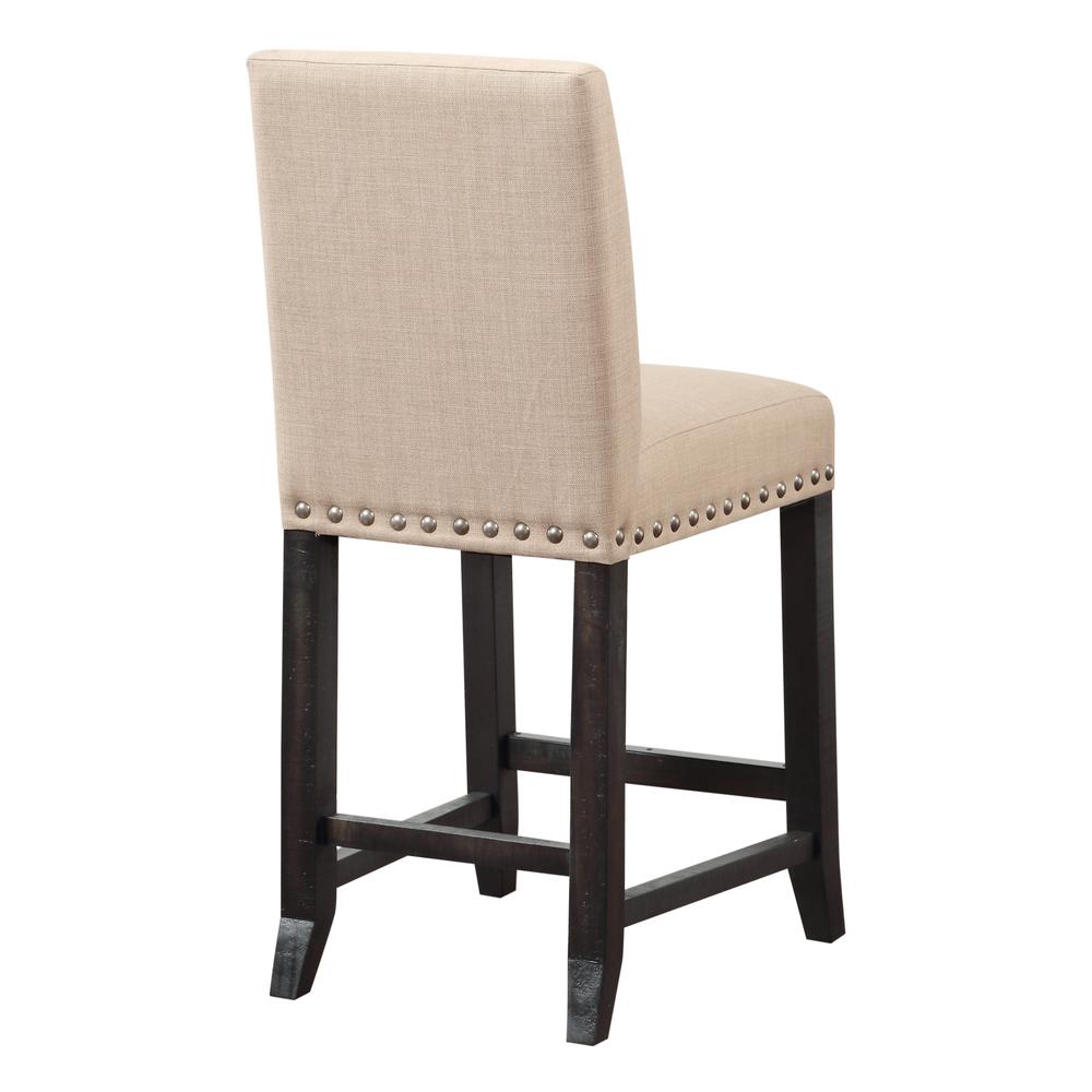 Yosemite Upholstered Kitchen Counter Stool in Cafe. Picture 4
