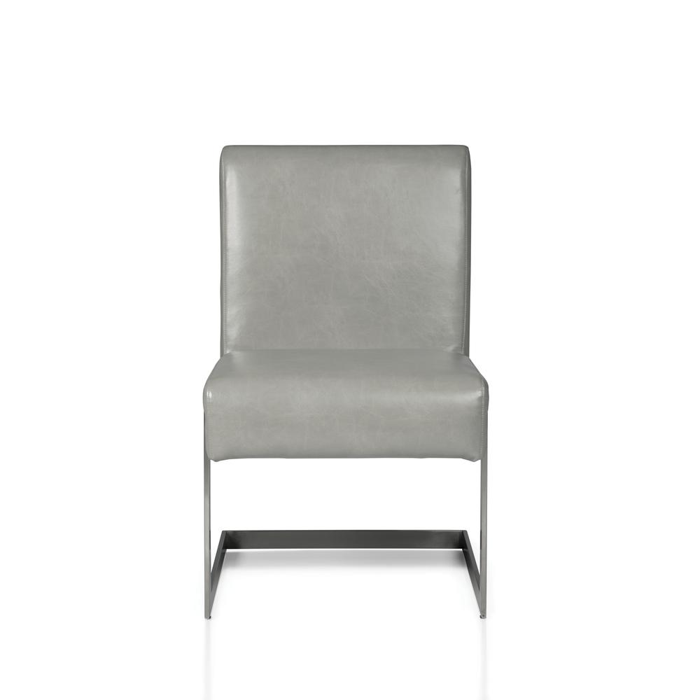Coral Synthetic Leather Upholstered Dining Chair. Picture 5