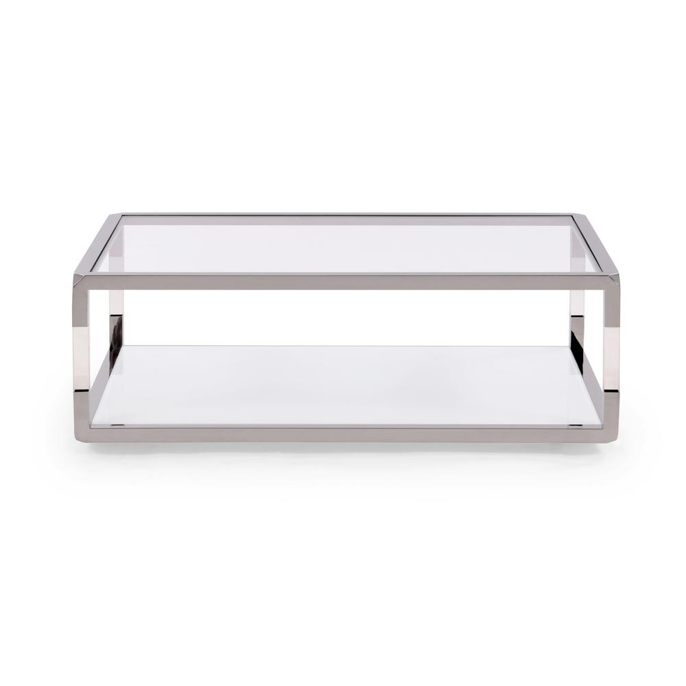 Jasper Coffee Table in Acrylic/White Glass/PSS. Picture 5