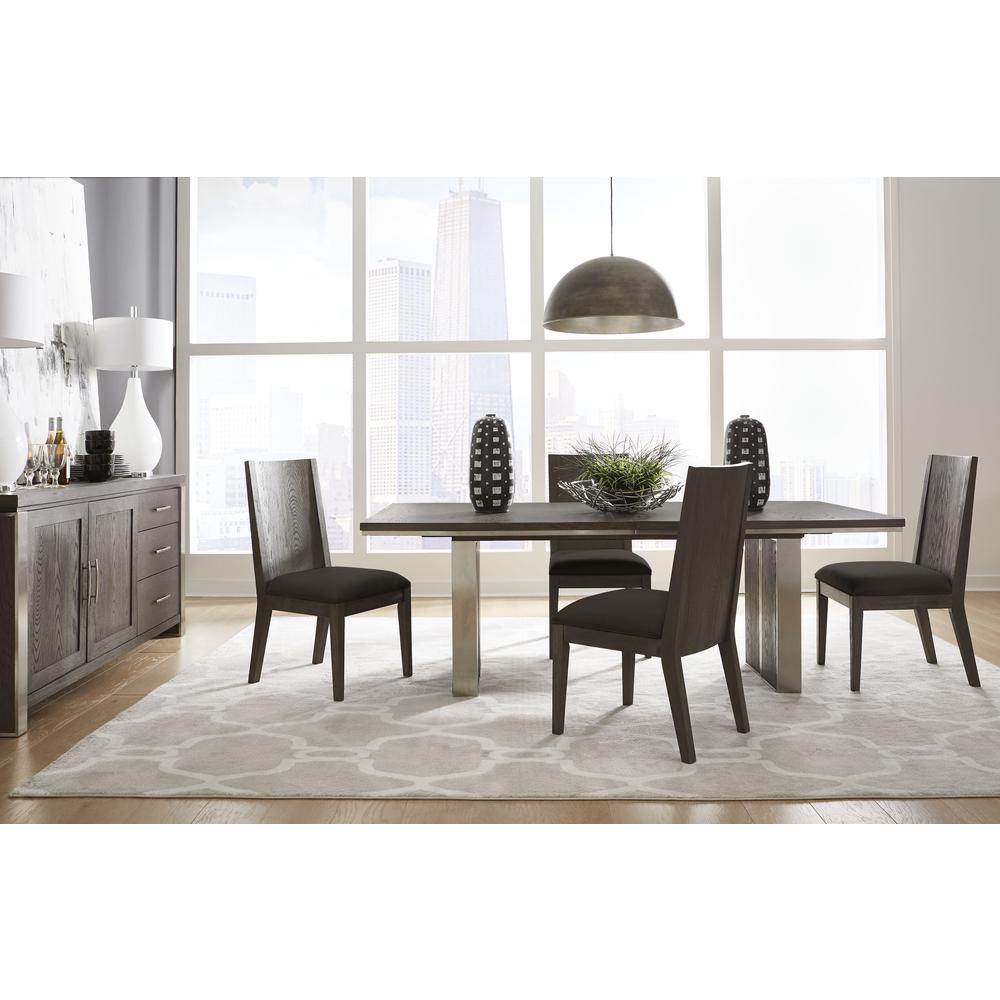 Plata Extension Dining Table in Thunder Grey. Picture 4
