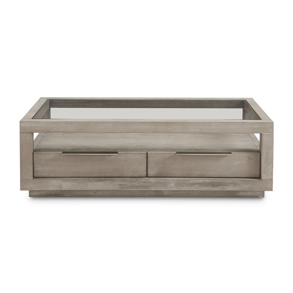 Oxford Two-Drawer Coffee Table in Mineral. Picture 6