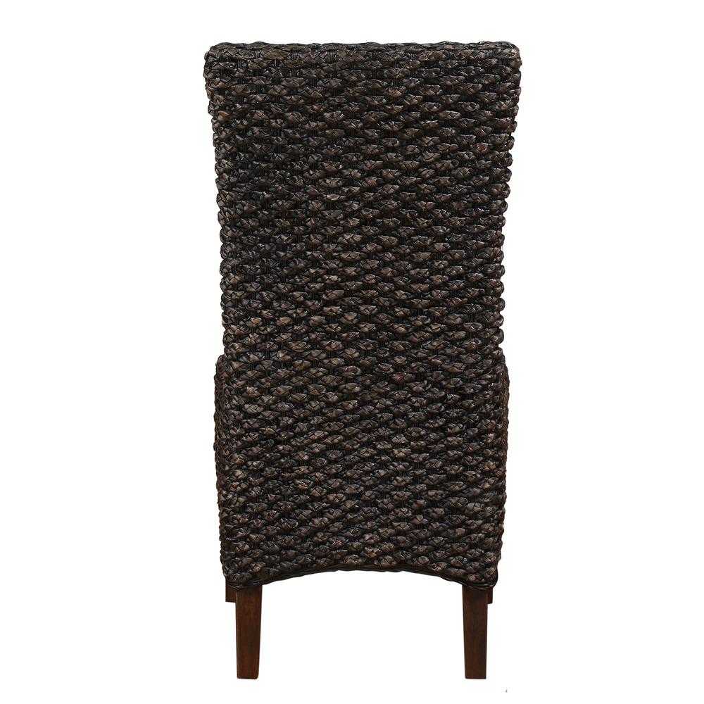 Meadow Wicker Dining Chair in Brick Brown. Picture 8