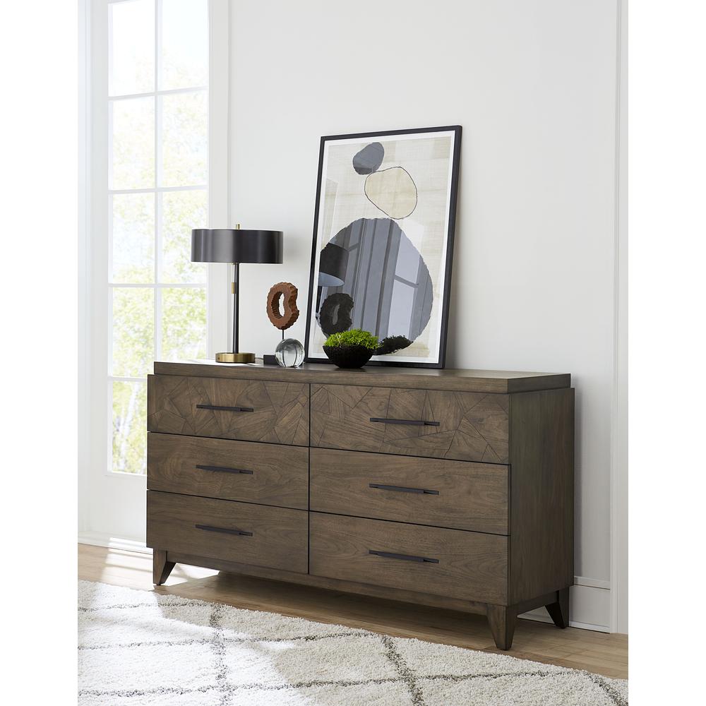 Broderick Six-Drawer Dresser  in Wild Oats Brown (2024). Picture 1