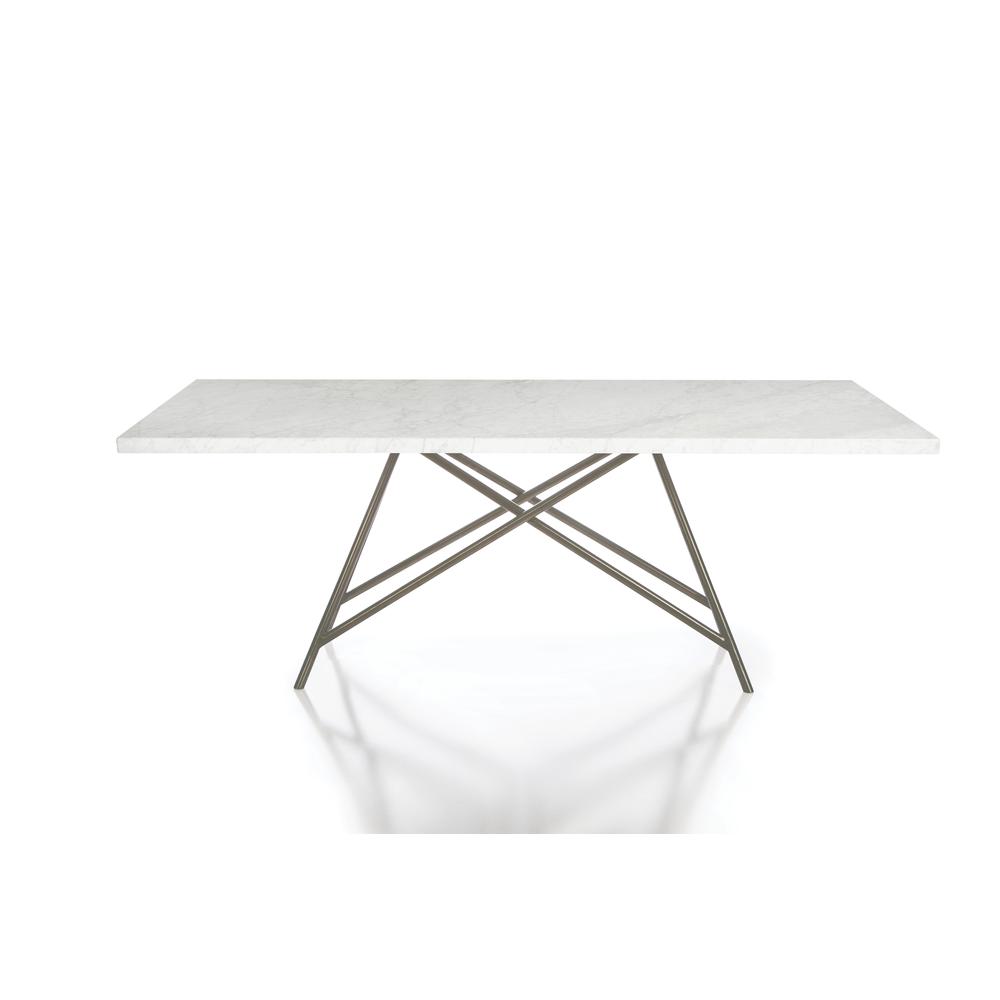 Coral Marble Rectangular Dining Table. Picture 6