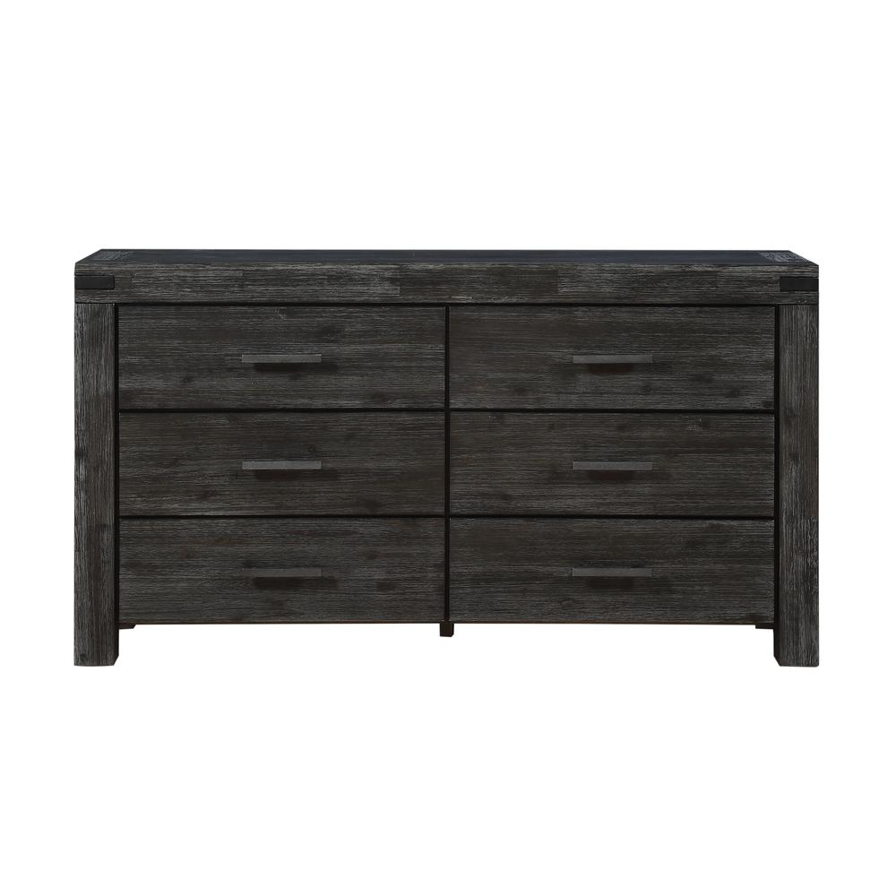 Meadow Six Drawer Solid Wood Dresser in Graphite (2024). Picture 5