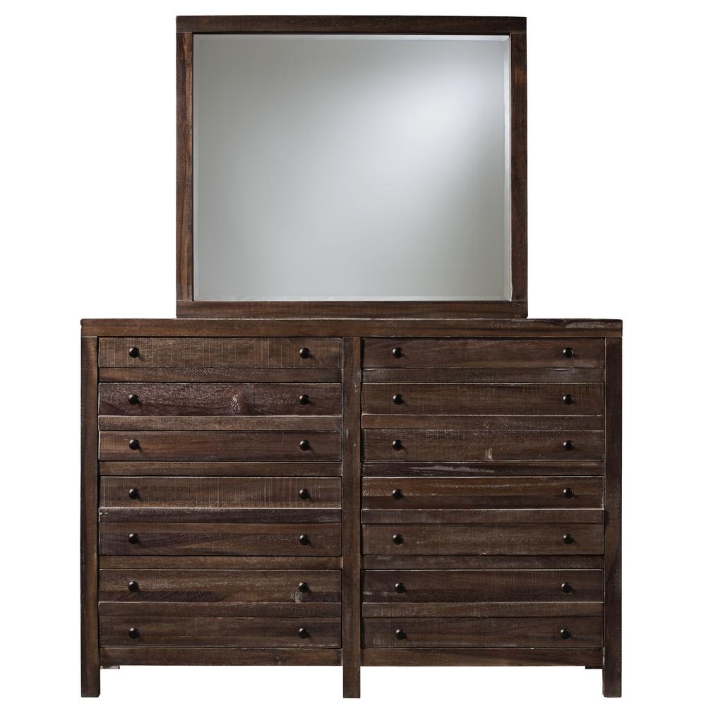 Townsend Eight Drawer Solid Wood Dresser in Java (2024). Picture 5