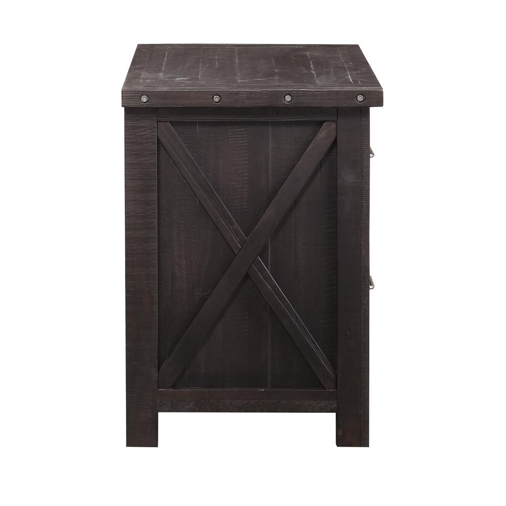 Yosemite Solid Wood Lateral File Cabinet in Cafe. Picture 4