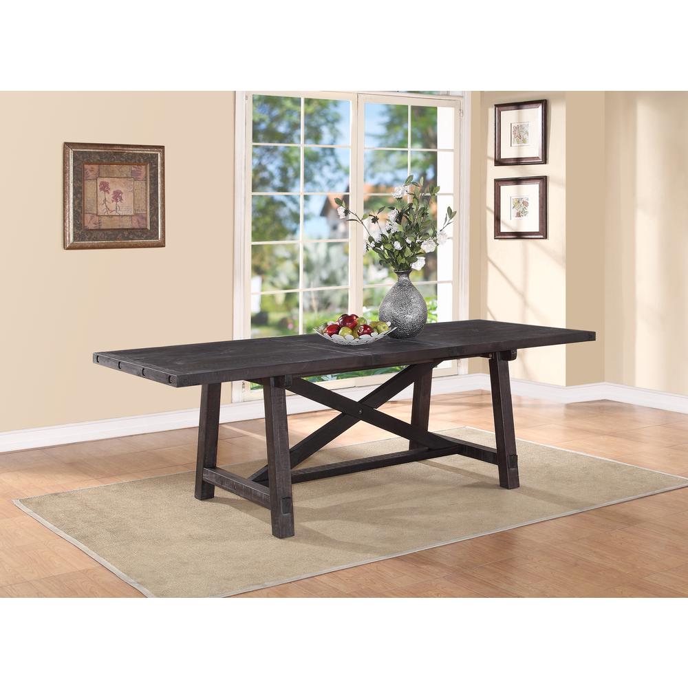 Yosemite Solid Wood Rectangular Extension Table. Picture 1