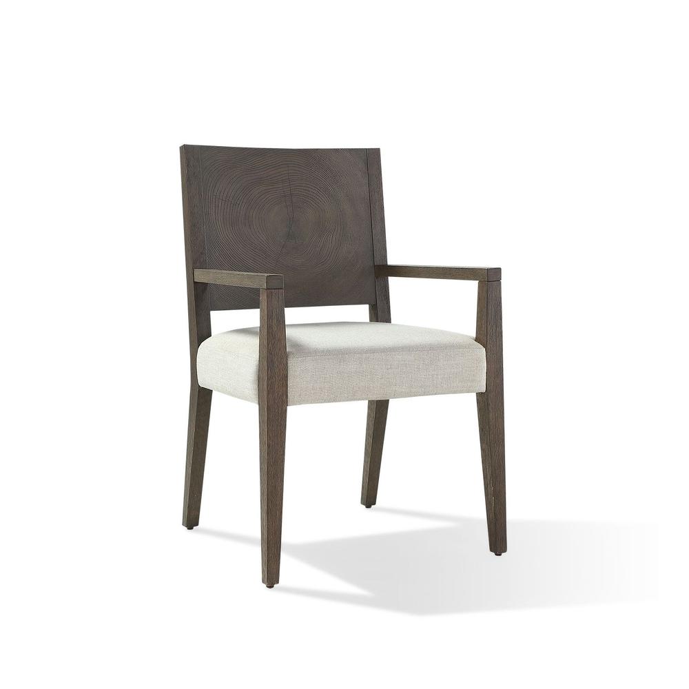 Oakland Wood Arm Chair in Brunette. Picture 4