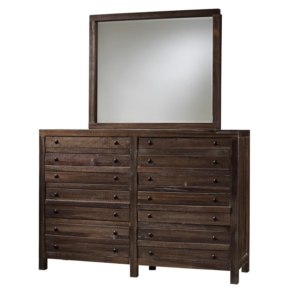 Townsend Eight Drawer Solid Wood Dresser in Java (2024). Picture 6