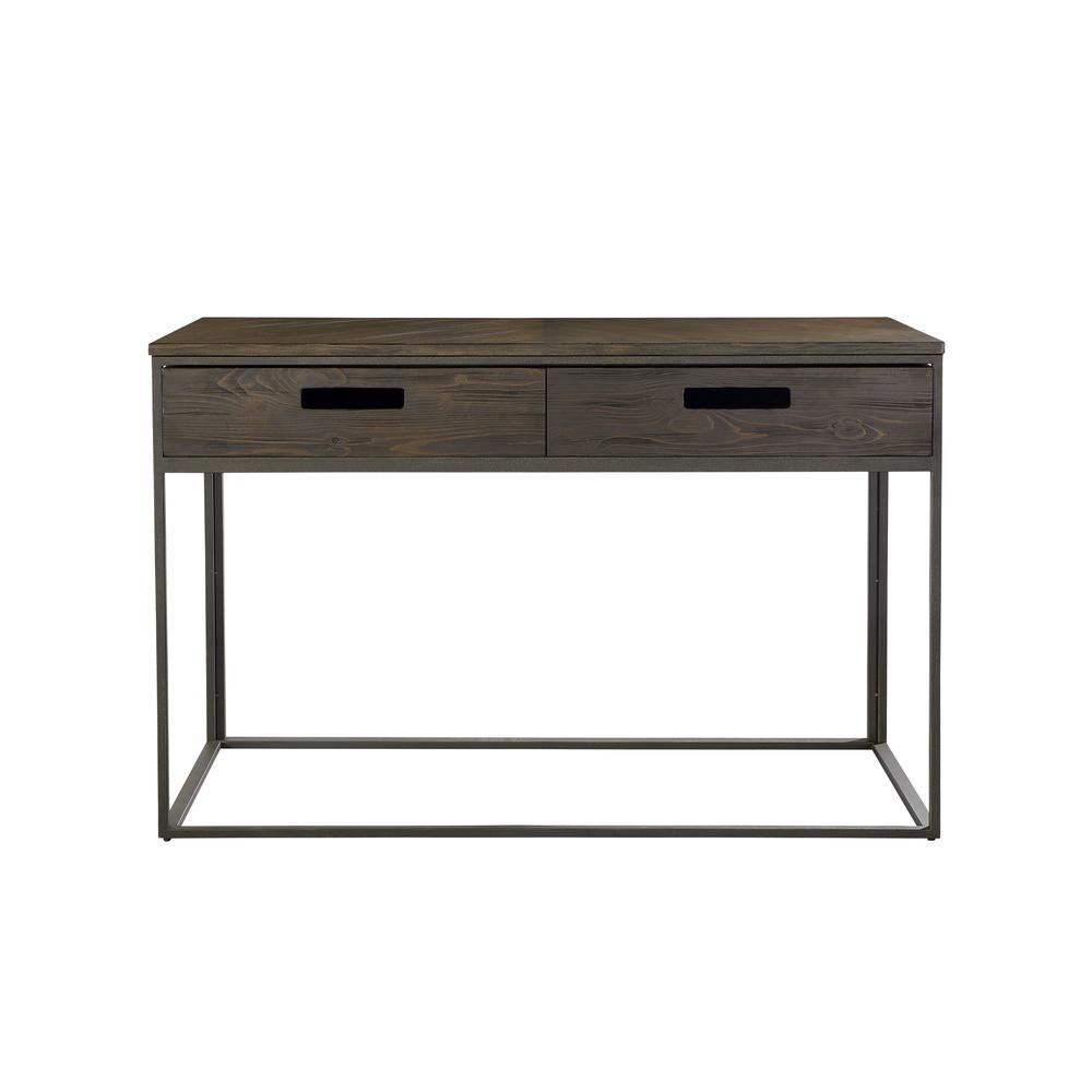 Bradley Two-Drawer Console Table in Double Fudge. Picture 4