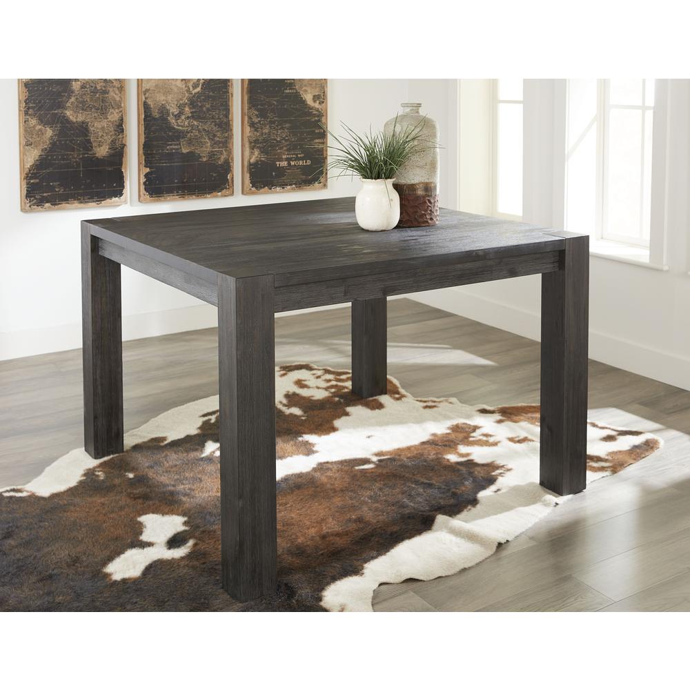 Meadow Solid Wood Square Counter Table in Graphite. Picture 1