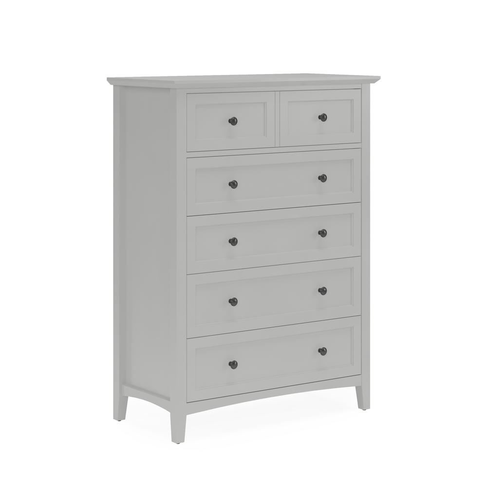 Grace Five Drawer Chest in Elephant Gray (2024). Picture 3