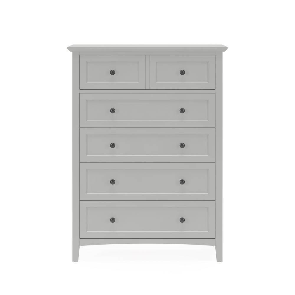 Grace Five Drawer Chest in Elephant Gray (2024). Picture 2