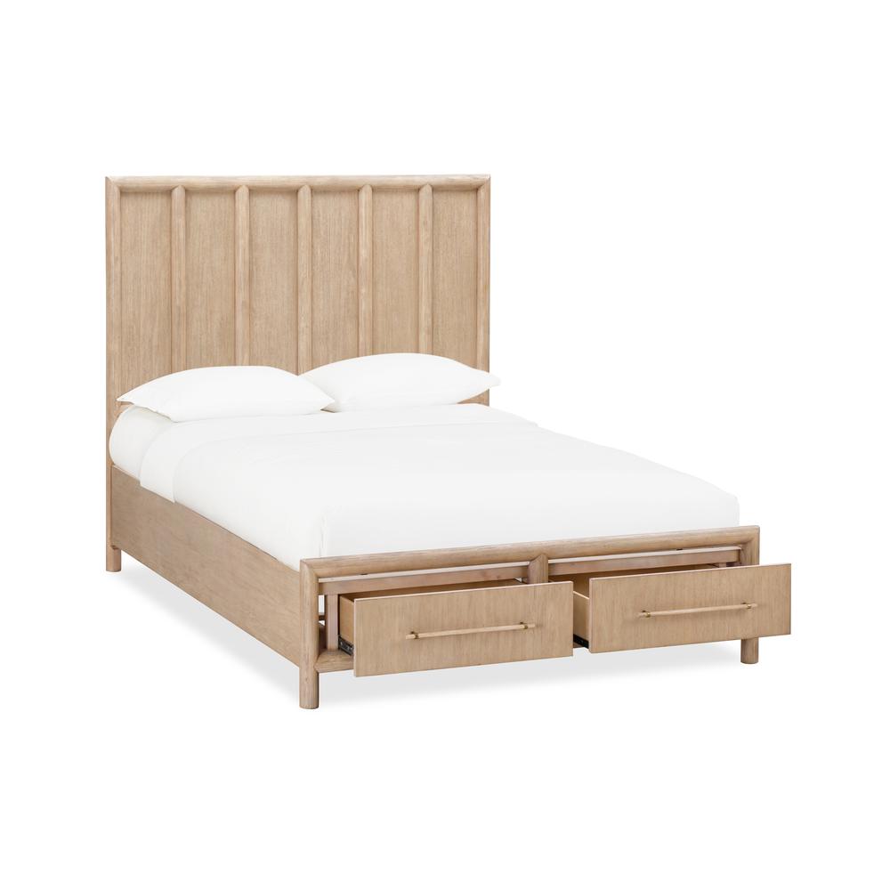 Dorsey Wooden Two Drawer Storage Bed in Granola. Picture 6