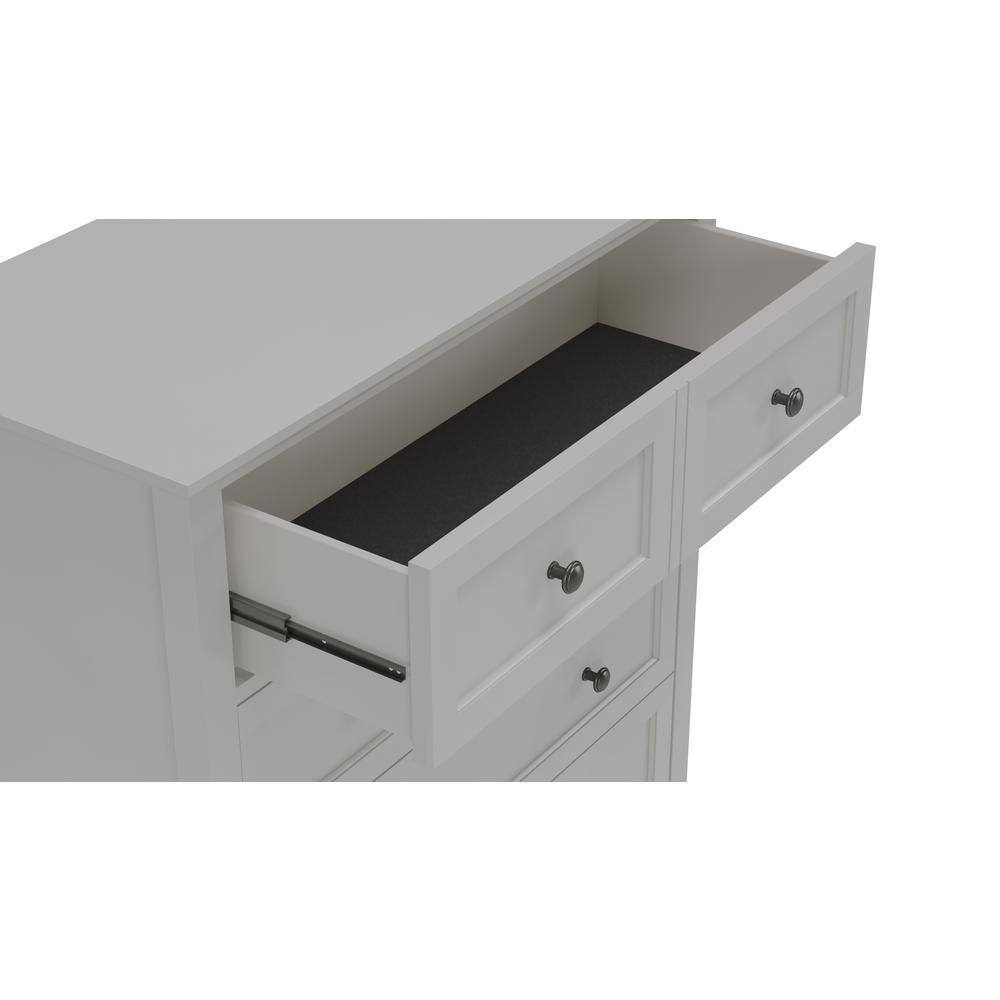 Grace Five Drawer Chest in Elephant Gray (2024). Picture 5