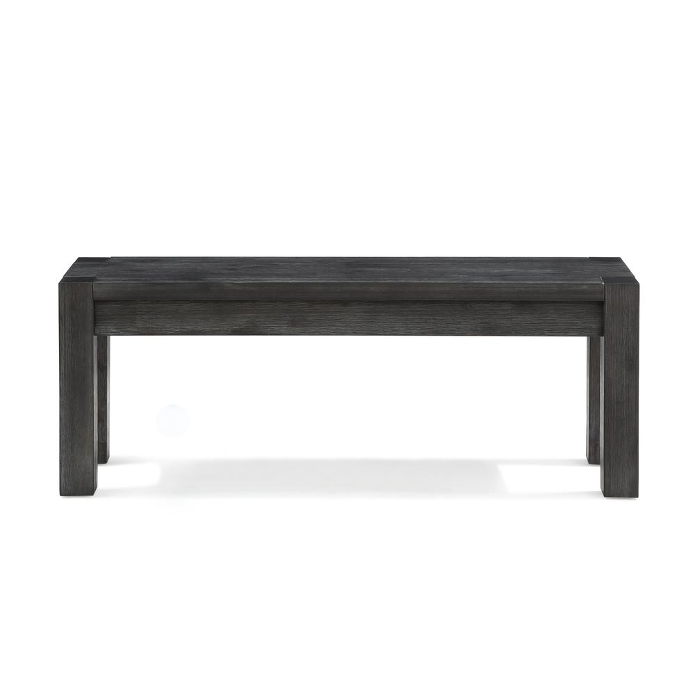 Meadow Solid Wood Bench in Graphite. Picture 1
