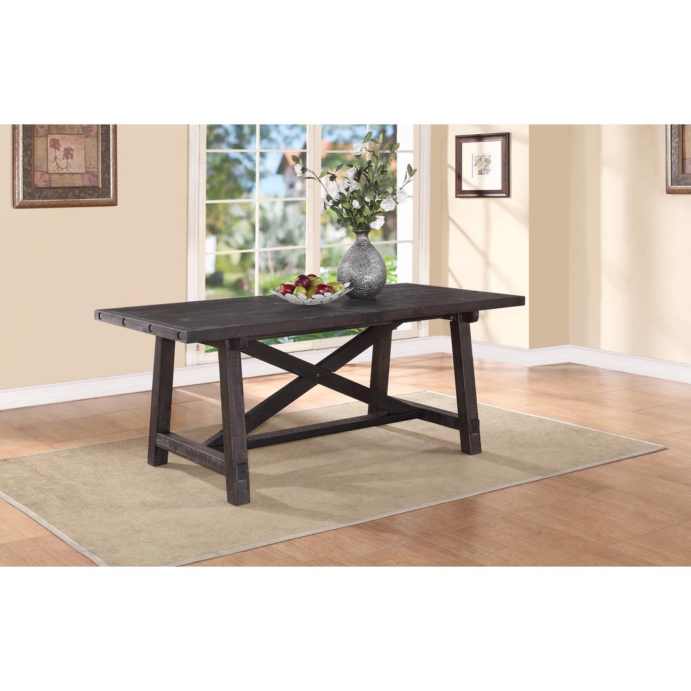 Yosemite Solid Wood Rectangular Extension Table. Picture 2