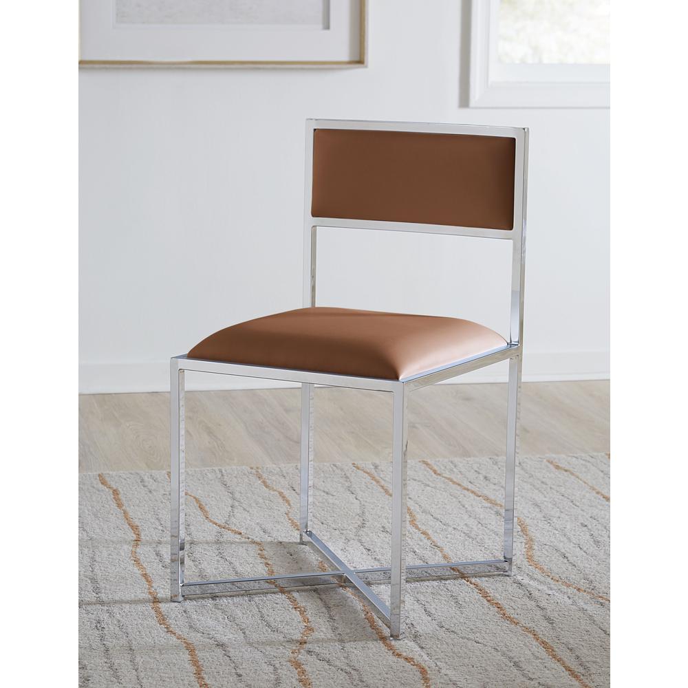 Amalfi X-Base Chair in Cognac. Picture 1
