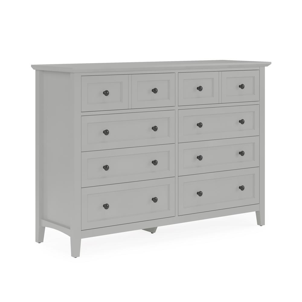 Grace Eight Drawer Dresser in Elephant Gray (2024). Picture 4