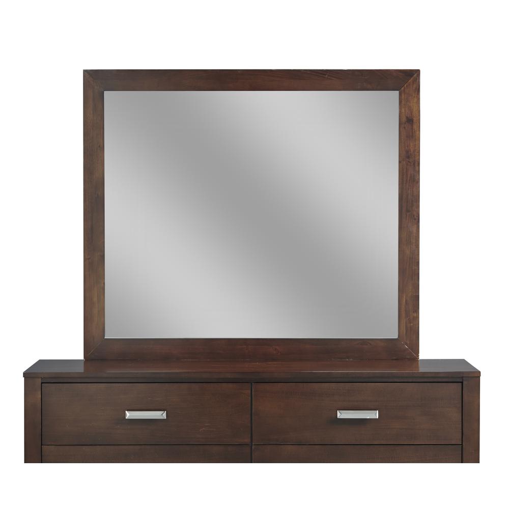 Riva Mirror in Chocolate Brown. Picture 3