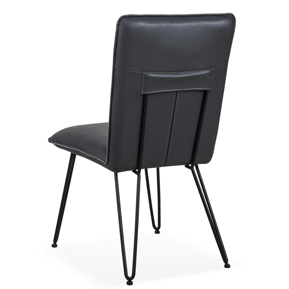 Demi Hairpin Leg Modern Dining Chair in Cobalt. Picture 5