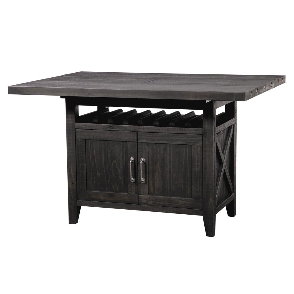 Yosemite Counter Height Rectangular Extension Table in Cafe. Picture 1