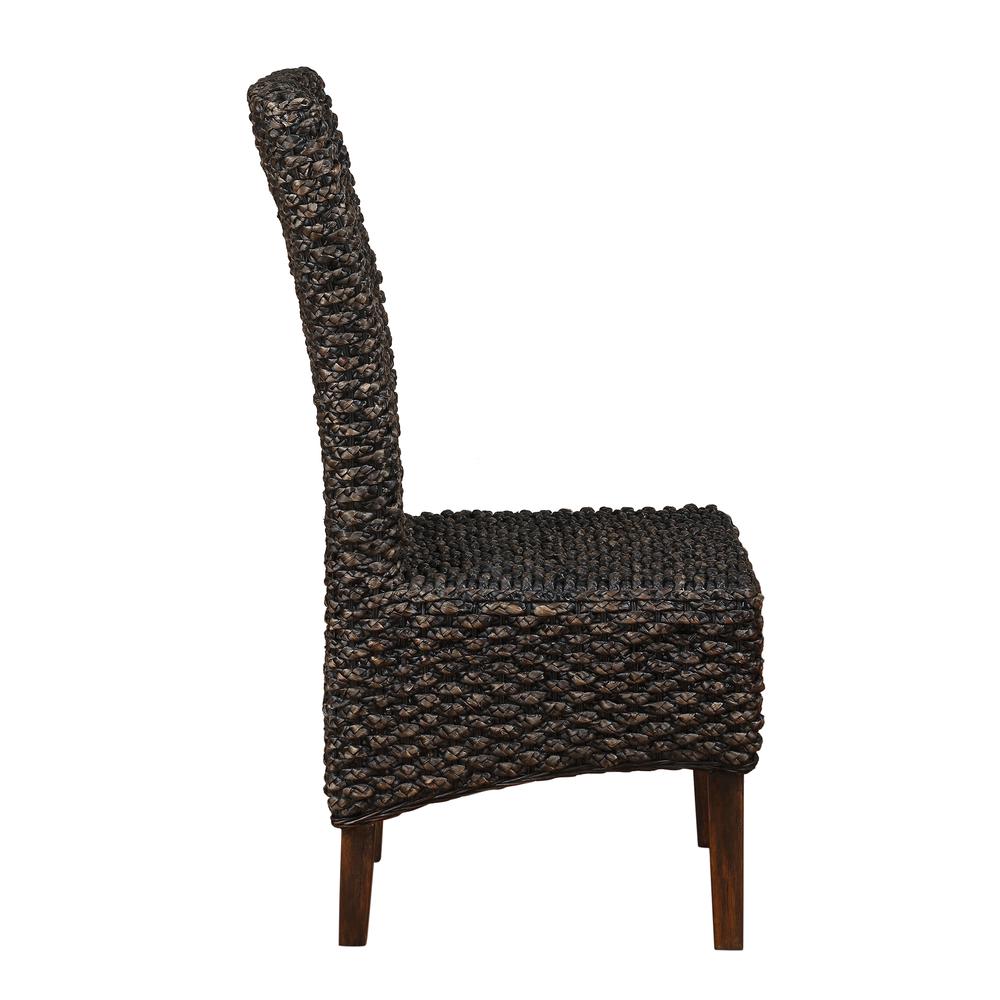 Meadow Wicker Dining Chair in Brick Brown. Picture 7