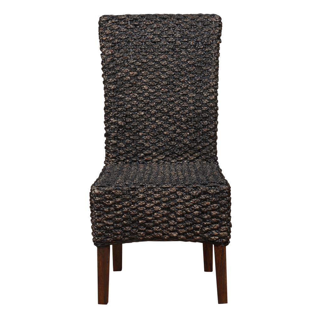 Meadow Wicker Dining Chair in Brick Brown. Picture 5