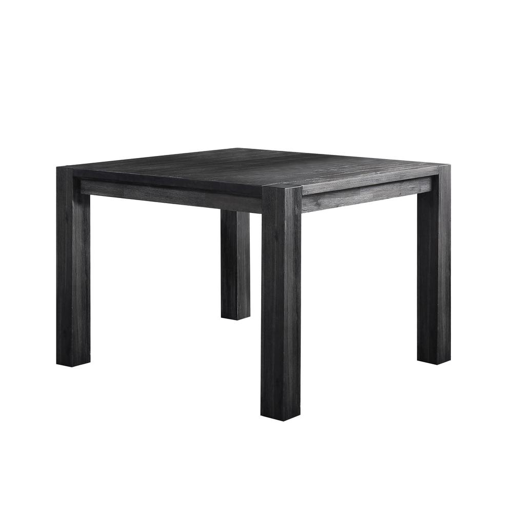 Meadow Solid Wood Square Counter Table in Graphite. Picture 4