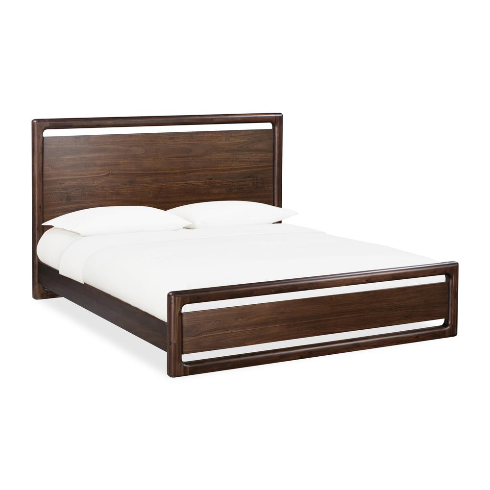 Sol Acacia Wood Platform Bed in Brown Spice. Picture 5