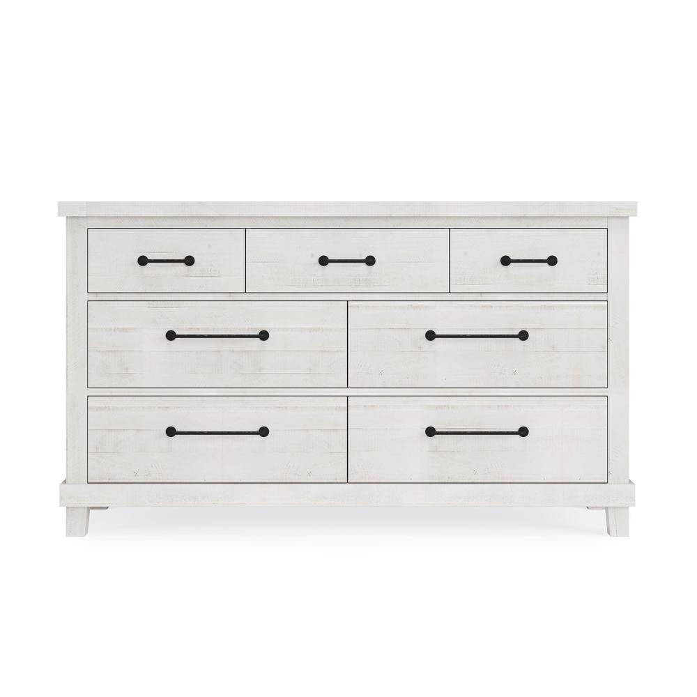 Yosemite Solid Wood Dresser in Rustic White (2024). Picture 2