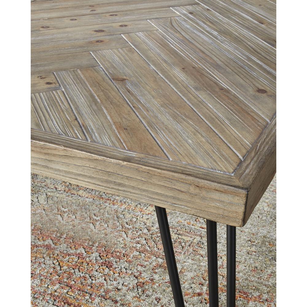 Everson Solid Fir Coffee Table in Sand Dollar. Picture 4