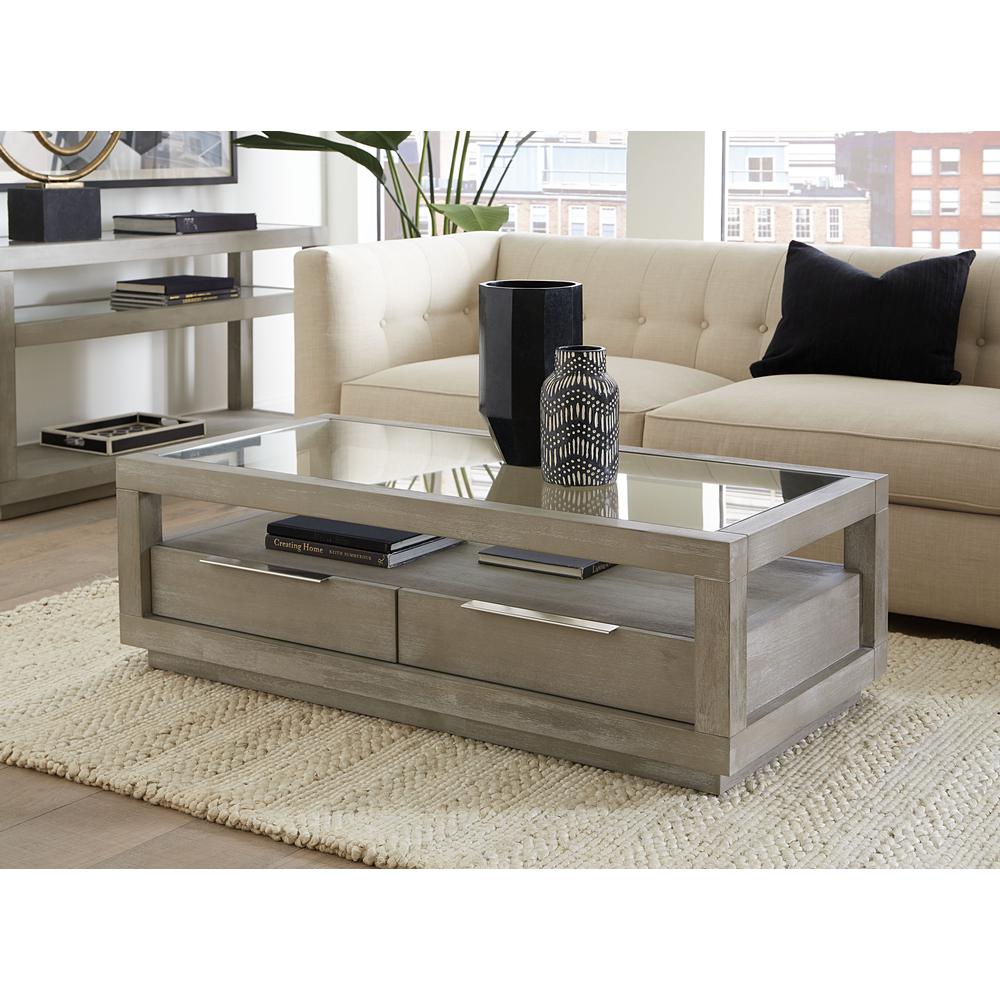 Oxford Two-Drawer Coffee Table in Mineral. Picture 1