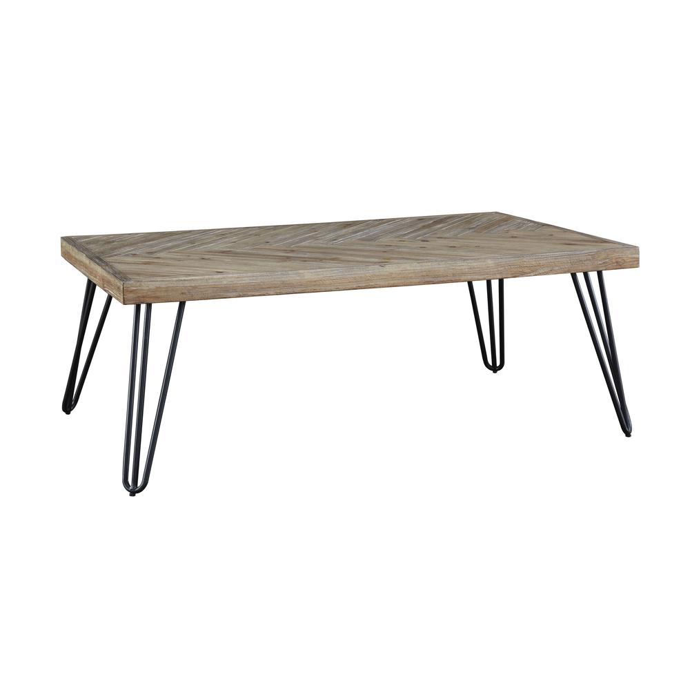 Everson Solid Fir Coffee Table in Sand Dollar. Picture 5