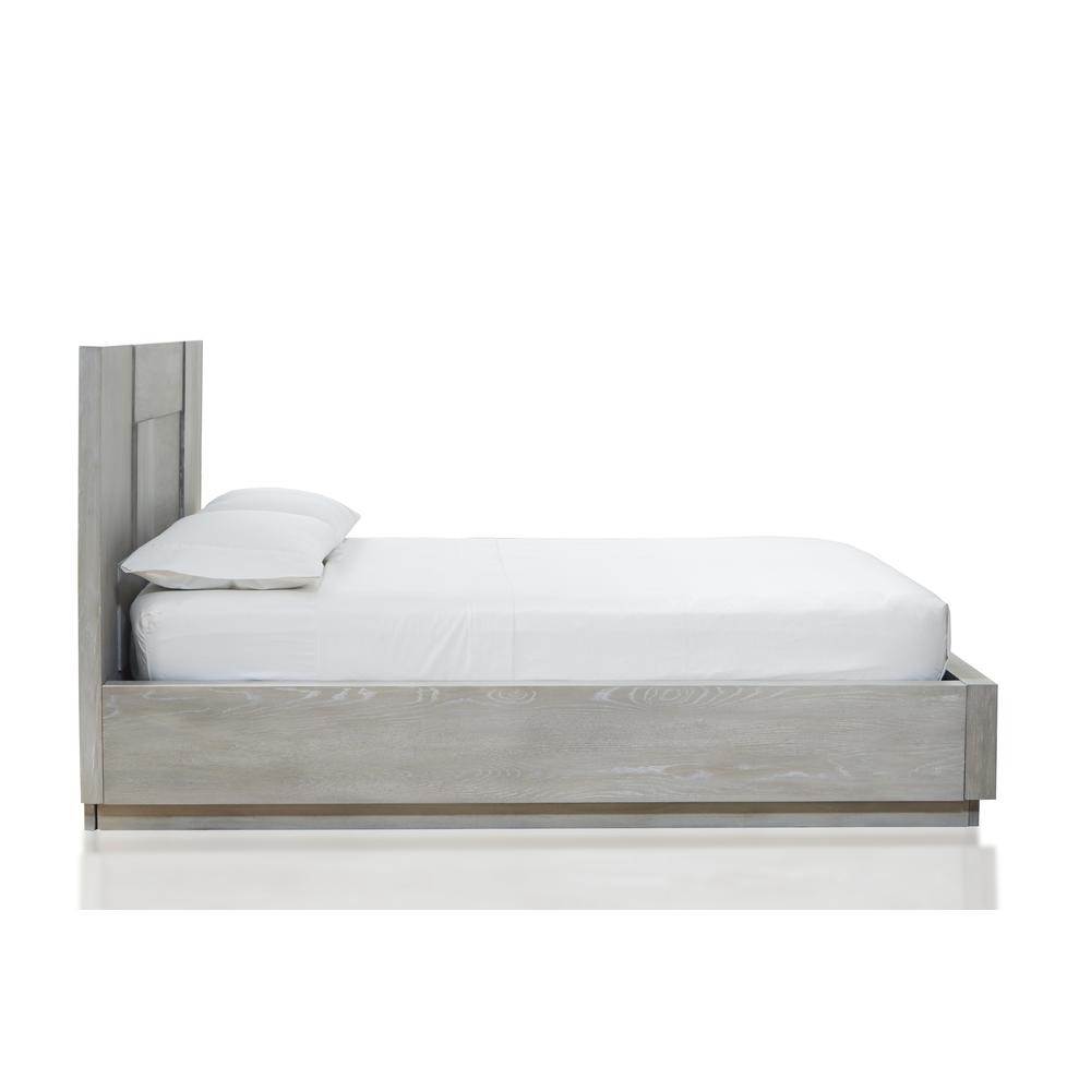 Destination Wood Panel Bed in Cotton Grey. Picture 5