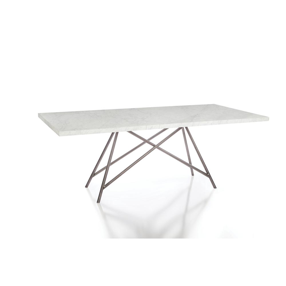 Coral Marble Rectangular Dining Table. Picture 5