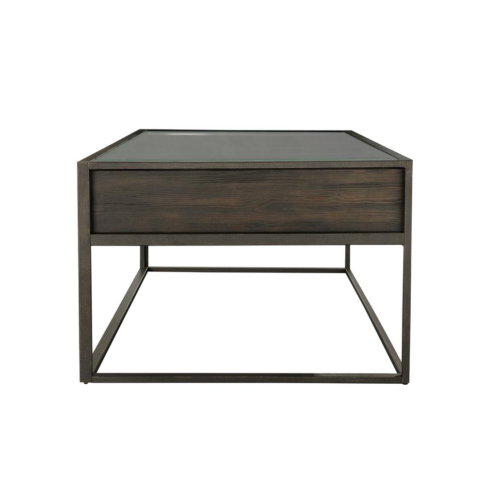 Bradley Three-Drawer Coffee Table in Double Fudge. Picture 7