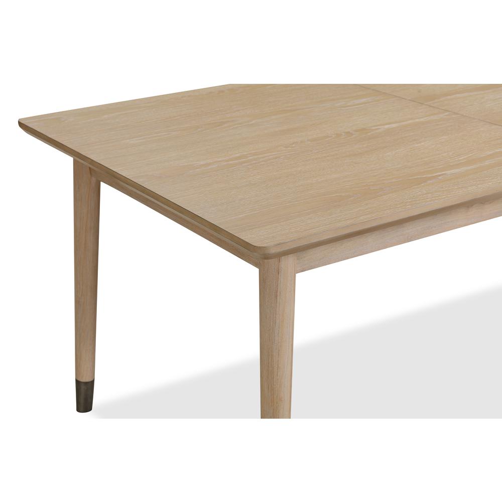 Franklin Extendable White Oak Dining Table in Au Natural. Picture 7