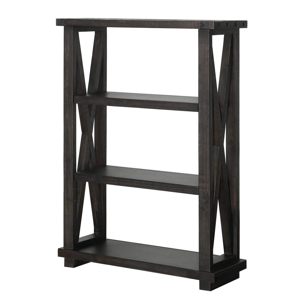Yosemite Solid Wood 54x39 inch Bookshelf in Cafe. Picture 3
