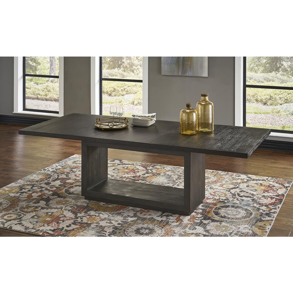 Oxford Rectangular Dining Table in Basalt Grey. Picture 1