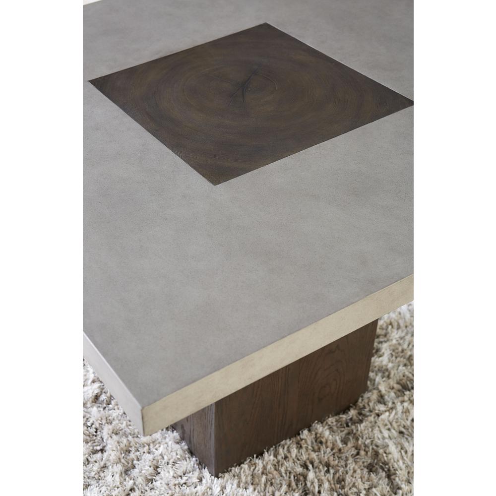 Modesto Concrete Table in Concrete/French Roast. Picture 3