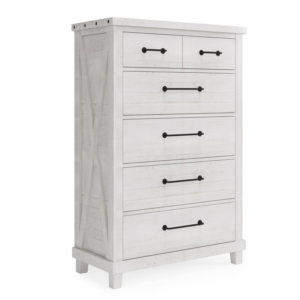 Yosemite Solid Wood Chest in Rustic White (2024). Picture 4